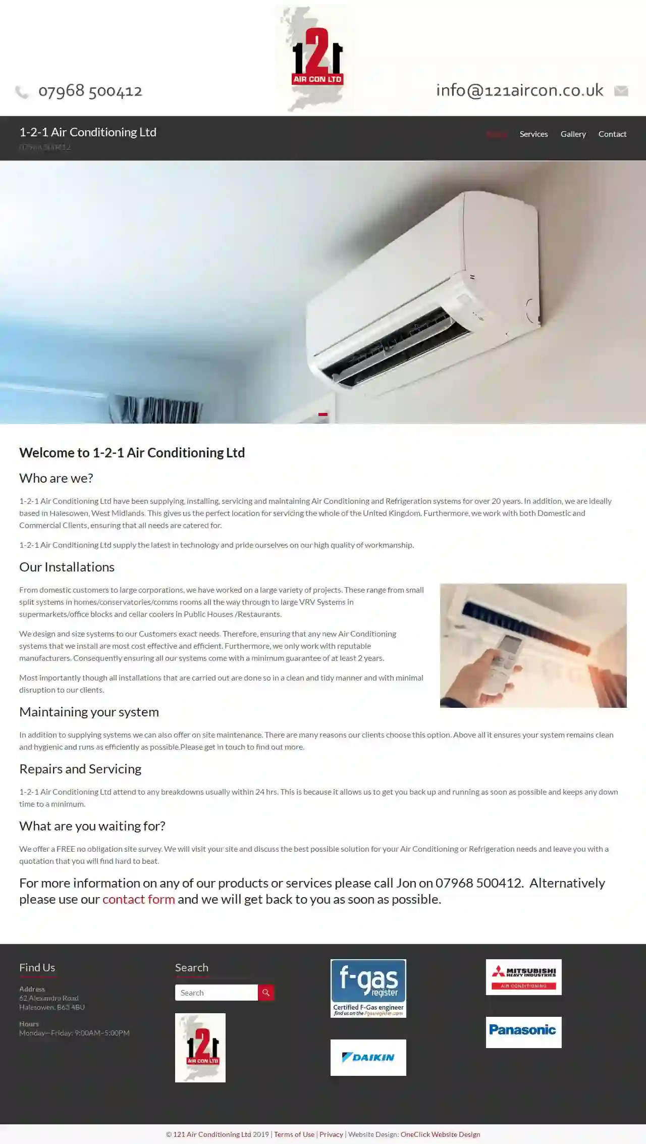 1-2-1 Air Conditioning Ltd