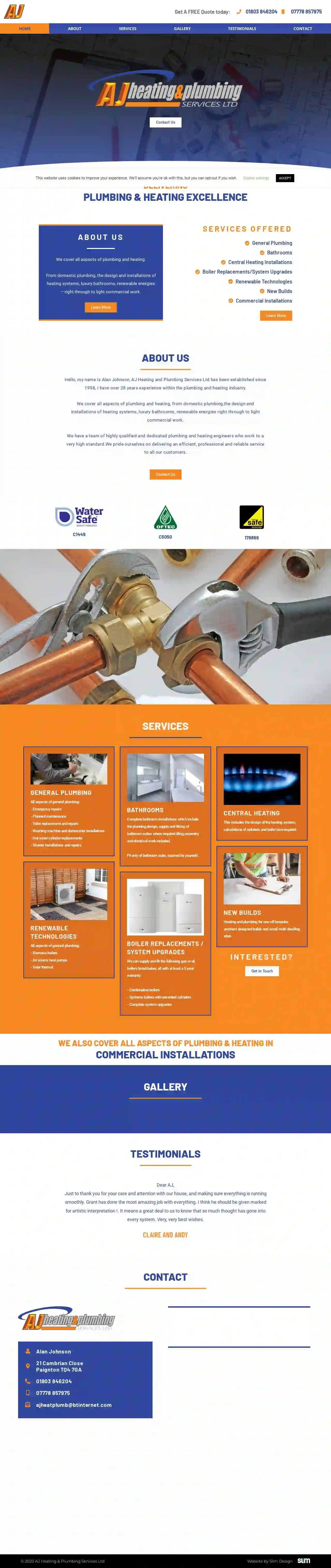 A J Heating & Plumbing Services Ltd