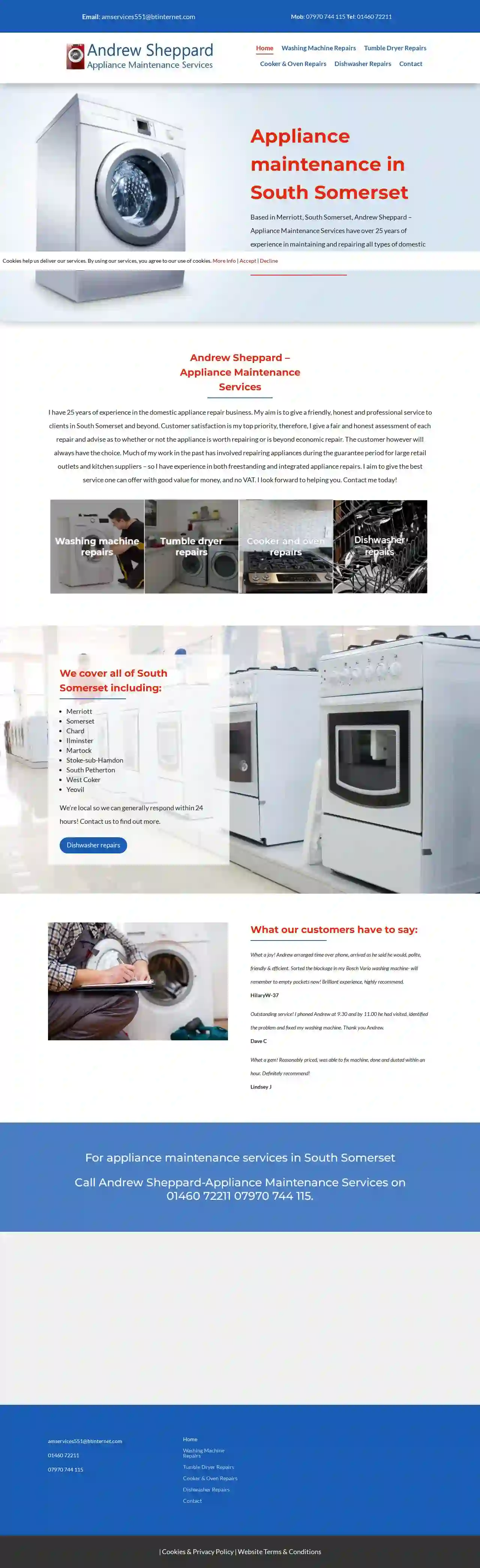 Andrew Sheppard - Appliance Maintenance Services