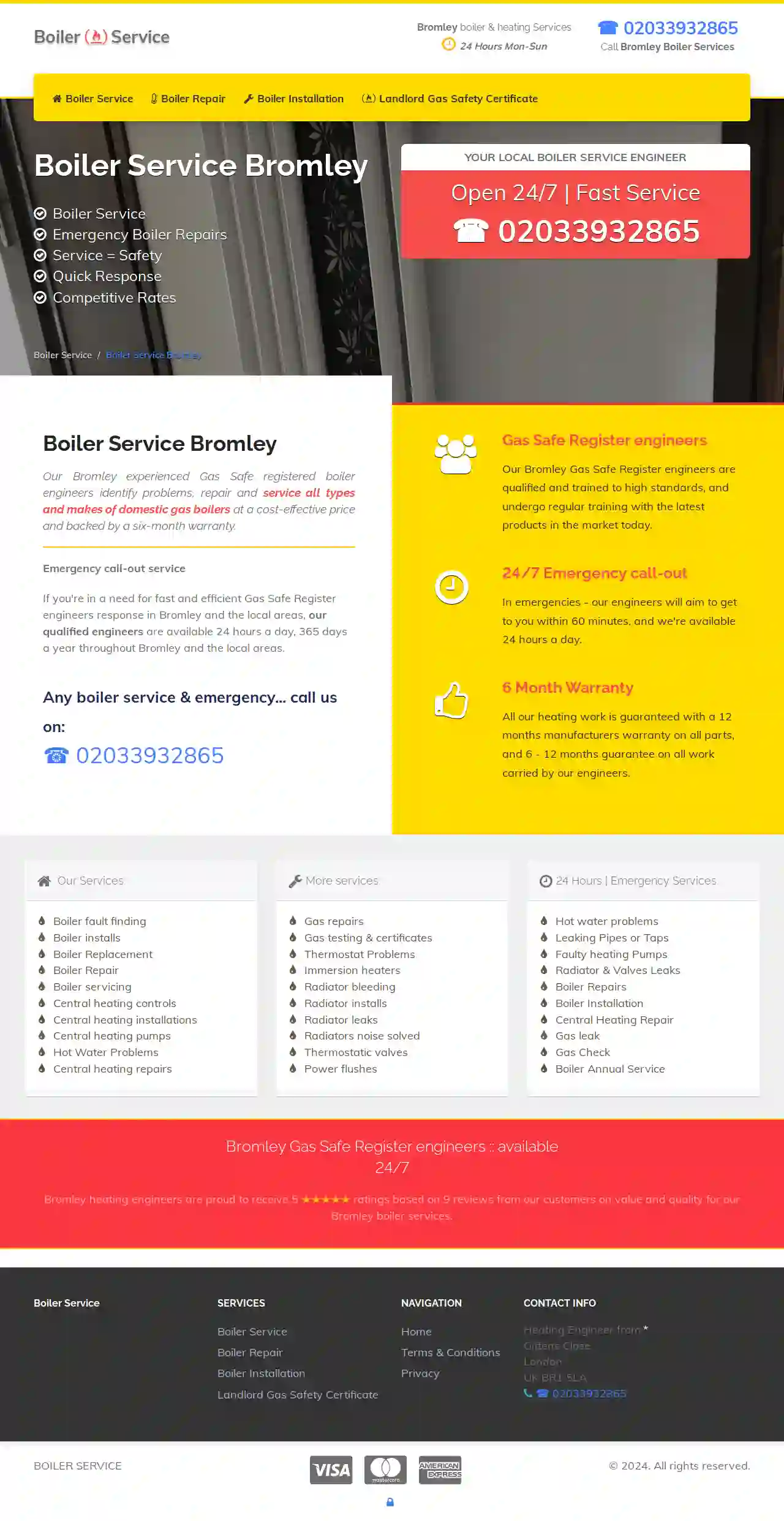 Boiler Service London