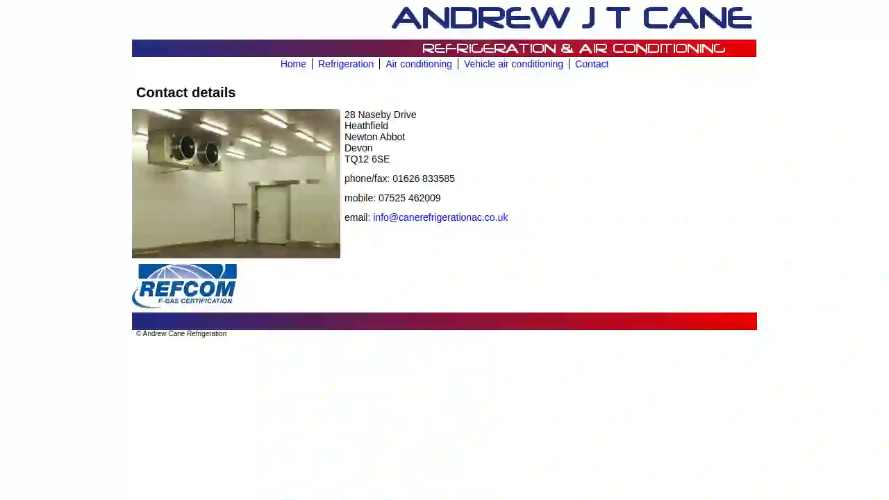 Andrew Cane Refrigeration & Air Conditioning