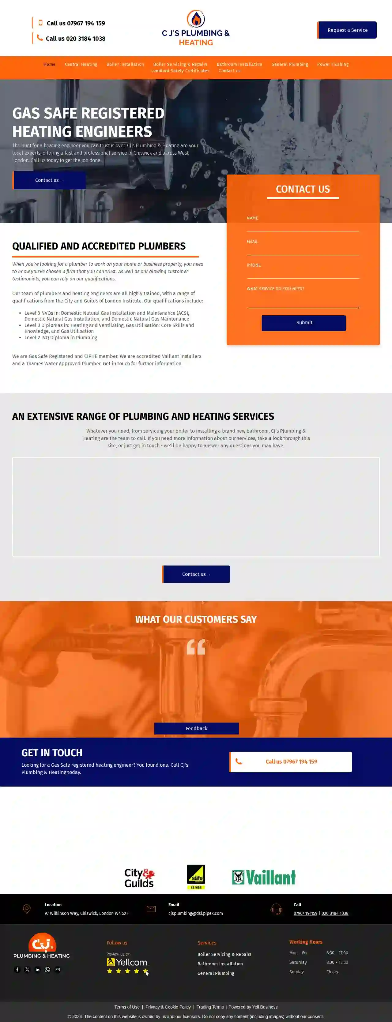 C J's Plumbing & Heating