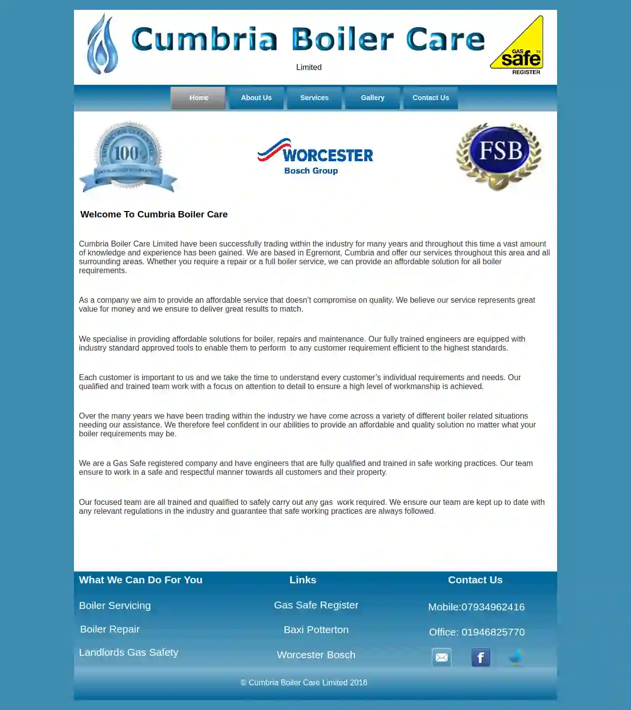 Cumbria Boiler Care Limited