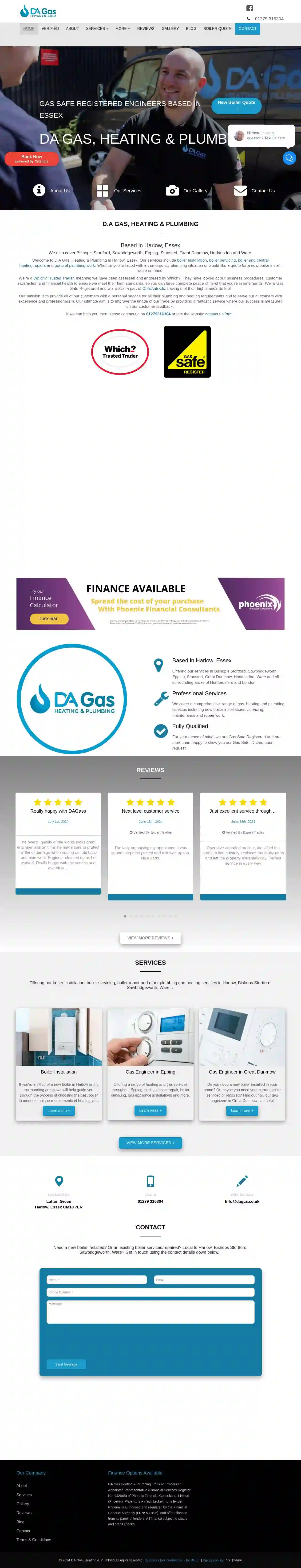 D.A Gas, Heating & Plumbing LTD