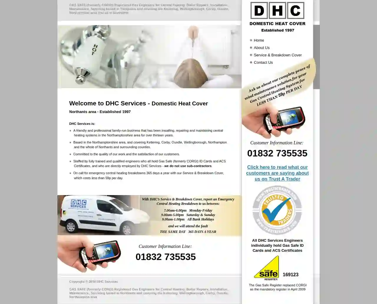 DHC Services - Domestic Heat Cover