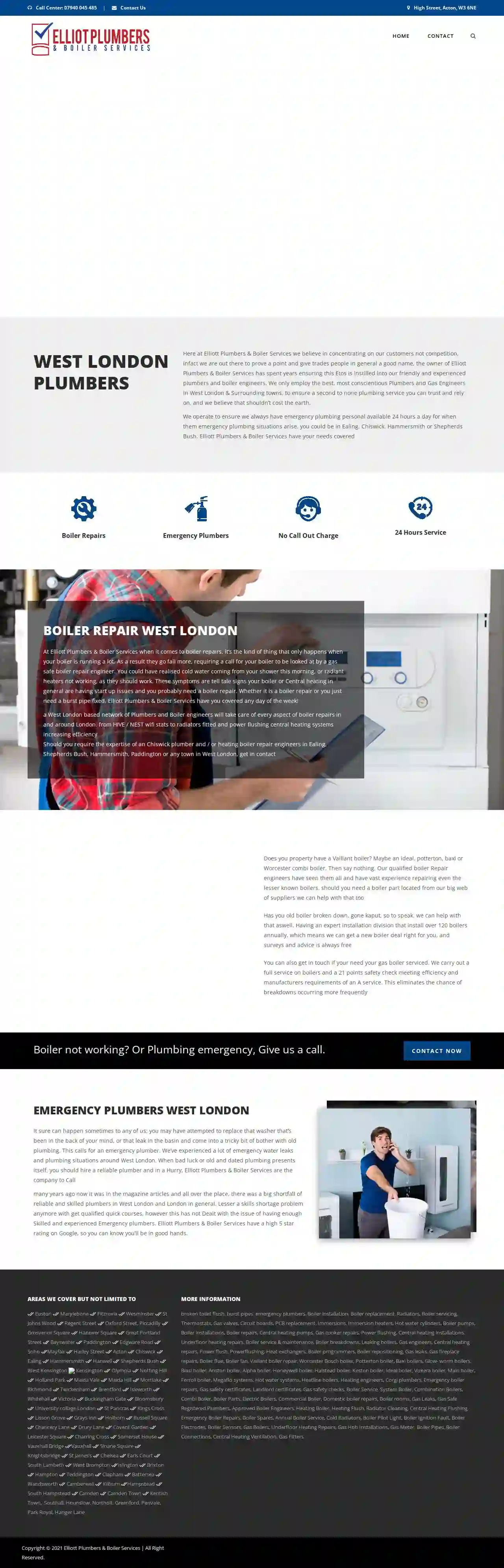 Elliott Emergency Plumbers & Boiler Repair Services