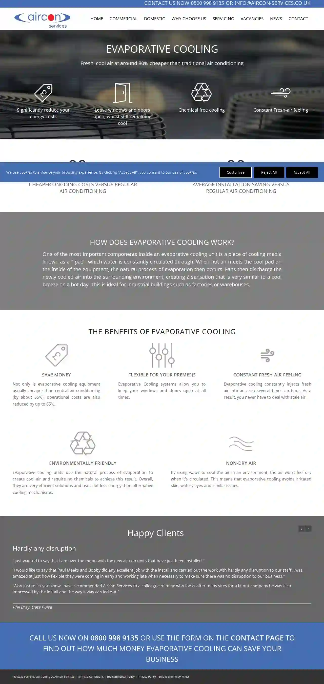 Evaporative Cooling Systems