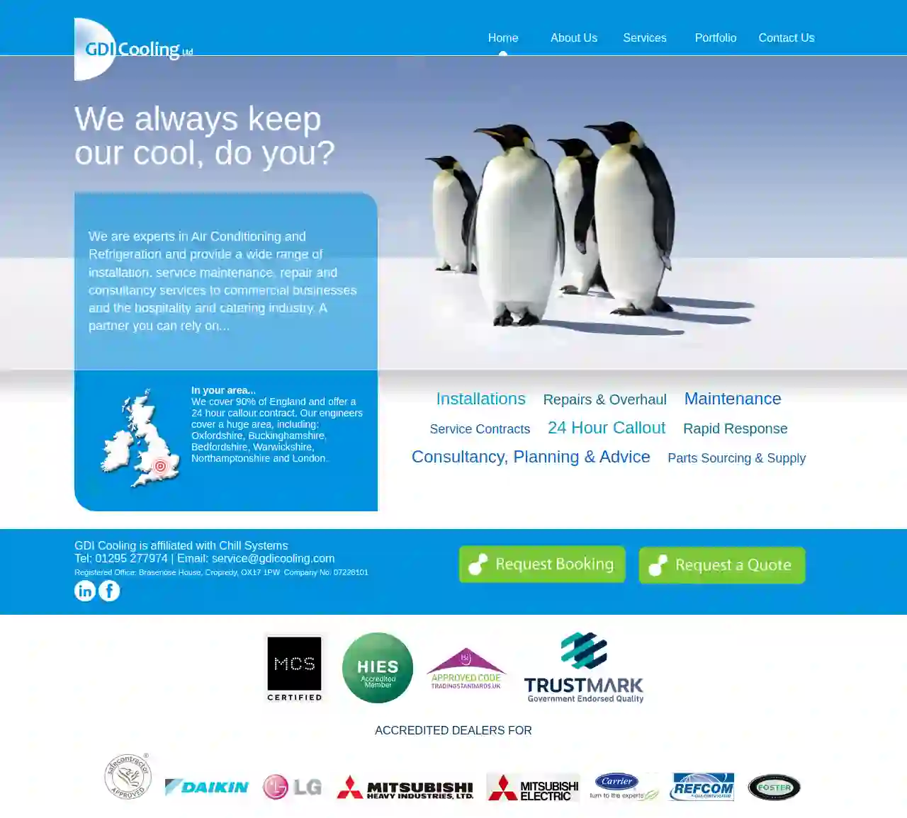 GDI Cooling Ltd - Refrigeration, Airconditioning & Airsource Heat-pumps