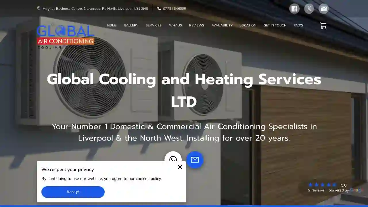 Global Cooling and Heating Services Ltd - Air conditioning contractors Liverpool