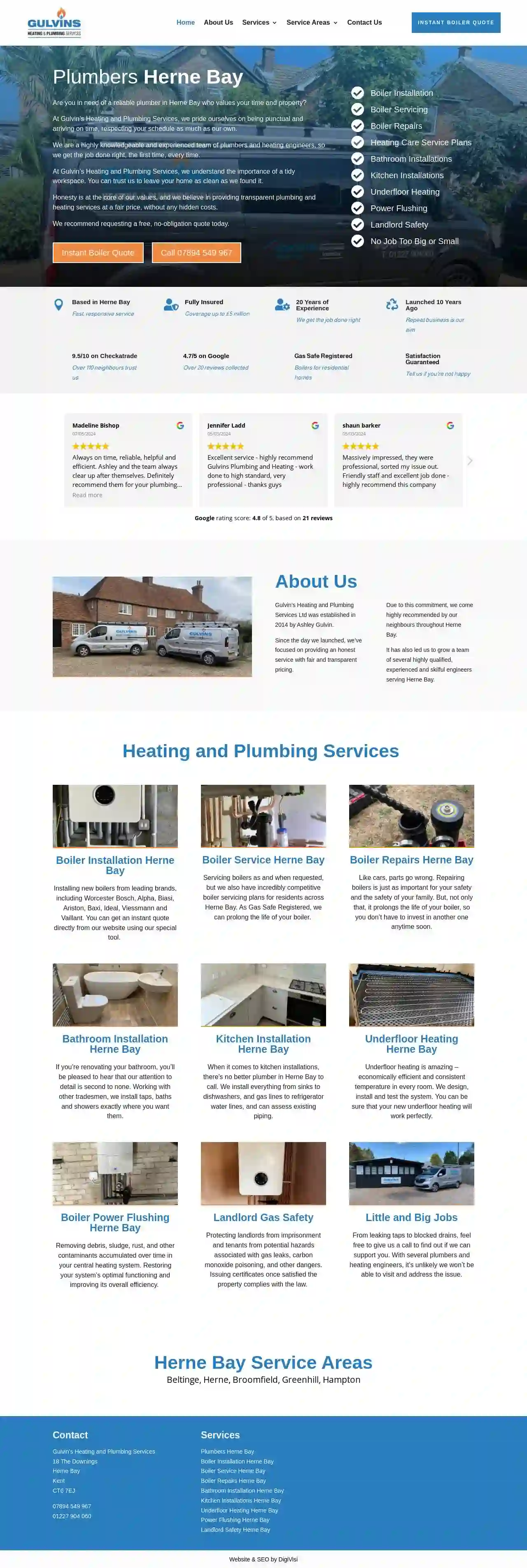 Gulvins Heating and Plumbing Services Ltd - Plumber Herne Bay