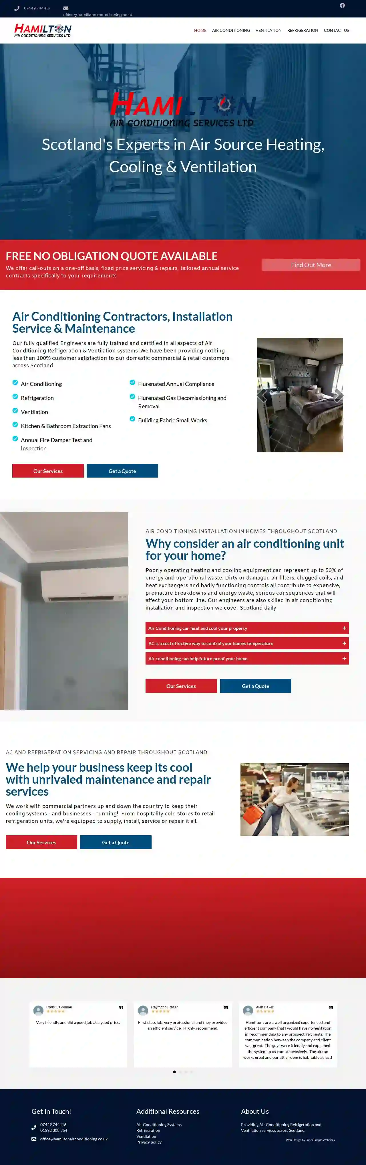 Hamilton air conditioning services ltd