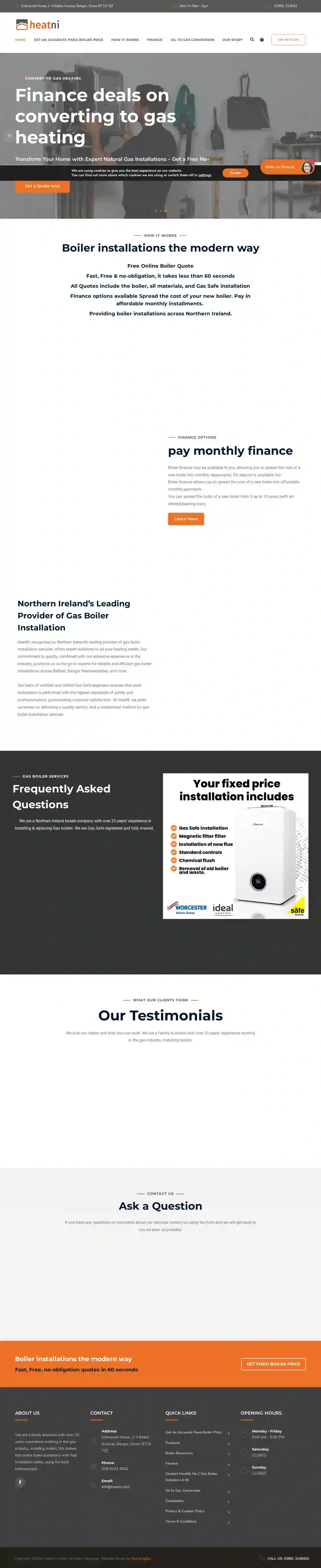 Heat NI - New Gas Boilers, Fitted Fast, Without The Hassle.