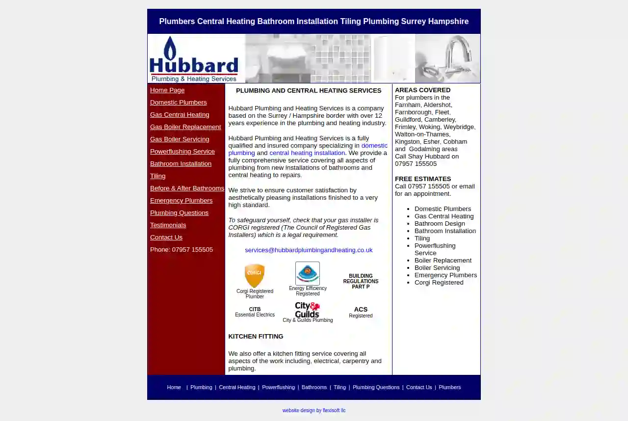 S Hubbard Plumbing & Heating Services