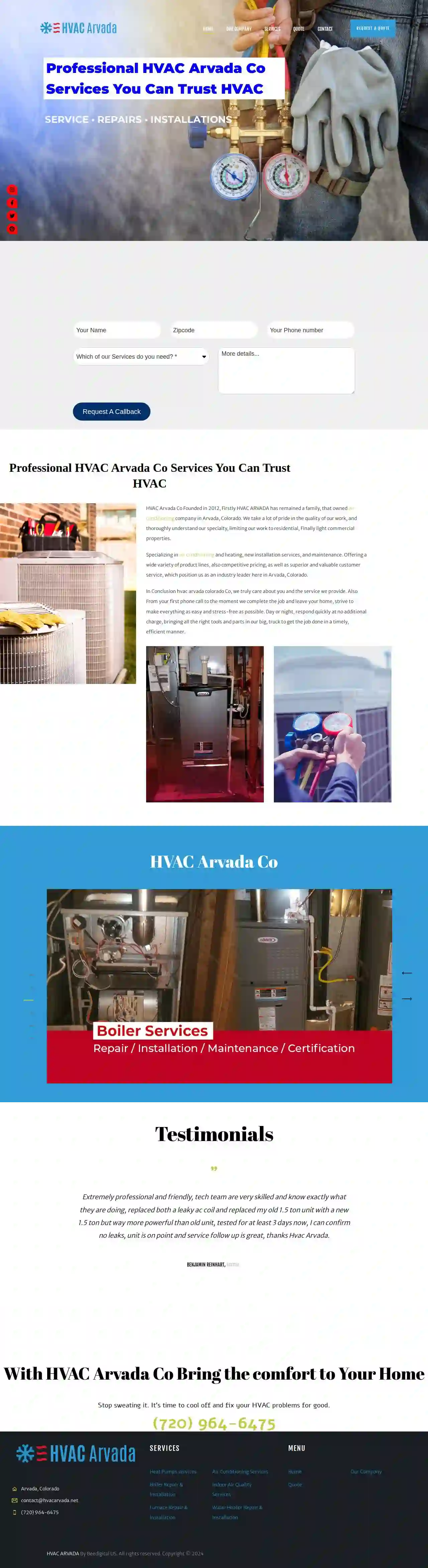 Hvac Arvada heating and cooling