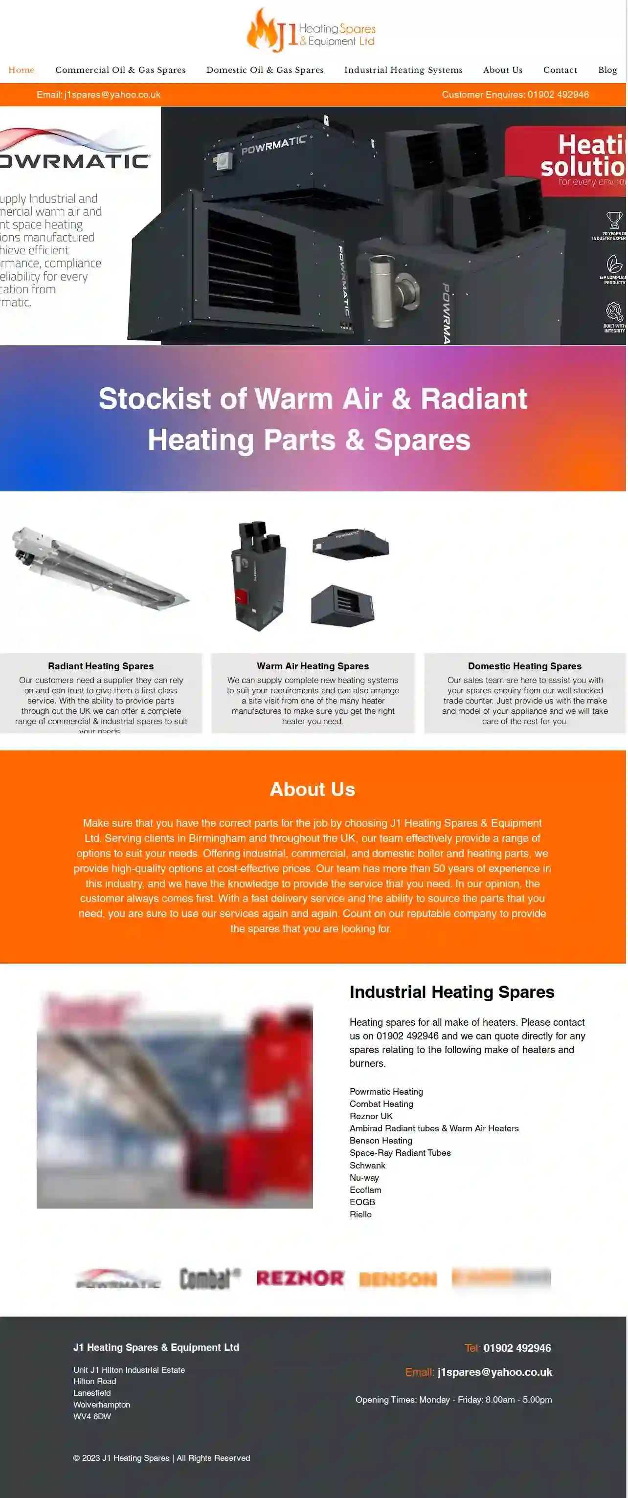 J1 Heating Spares