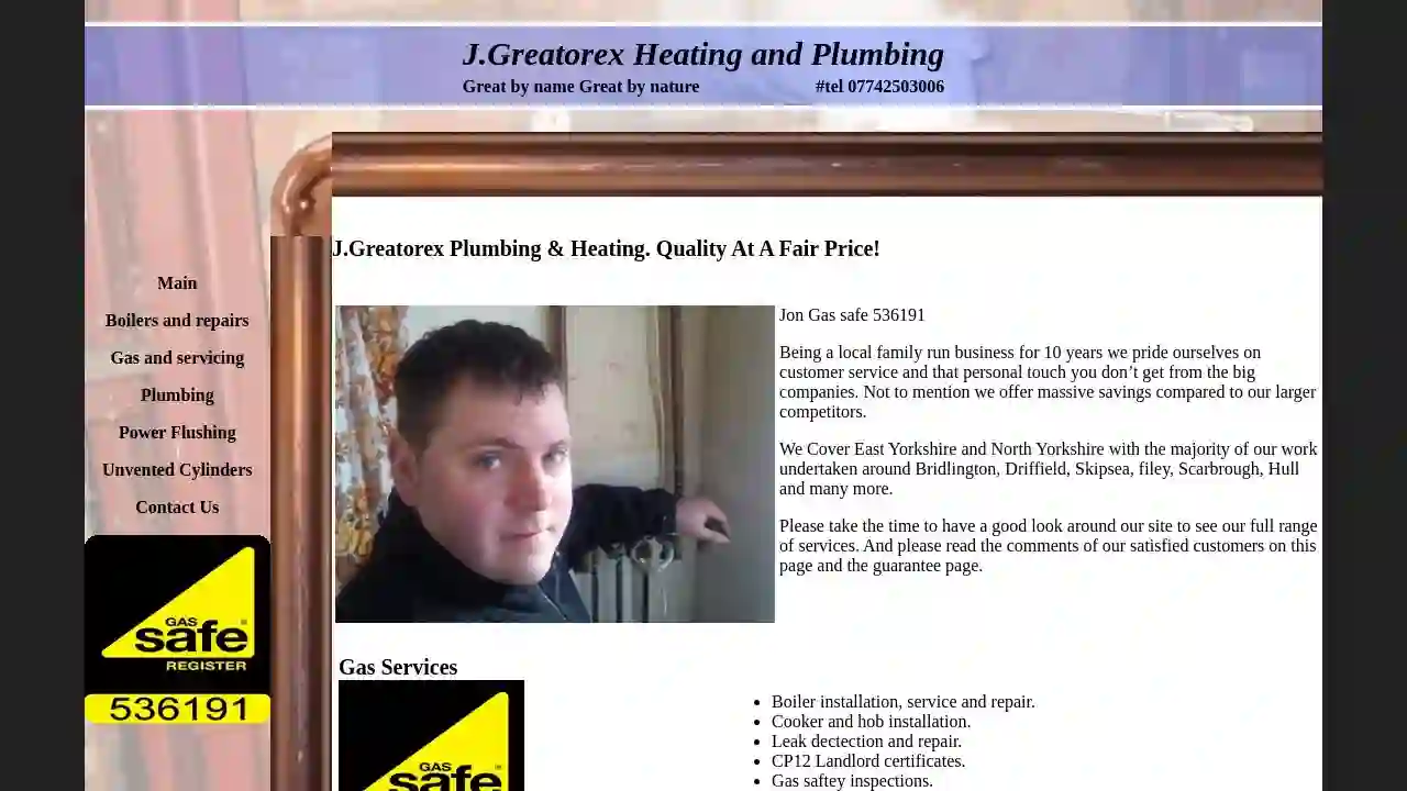 J Greatorex Plumbing & Heating