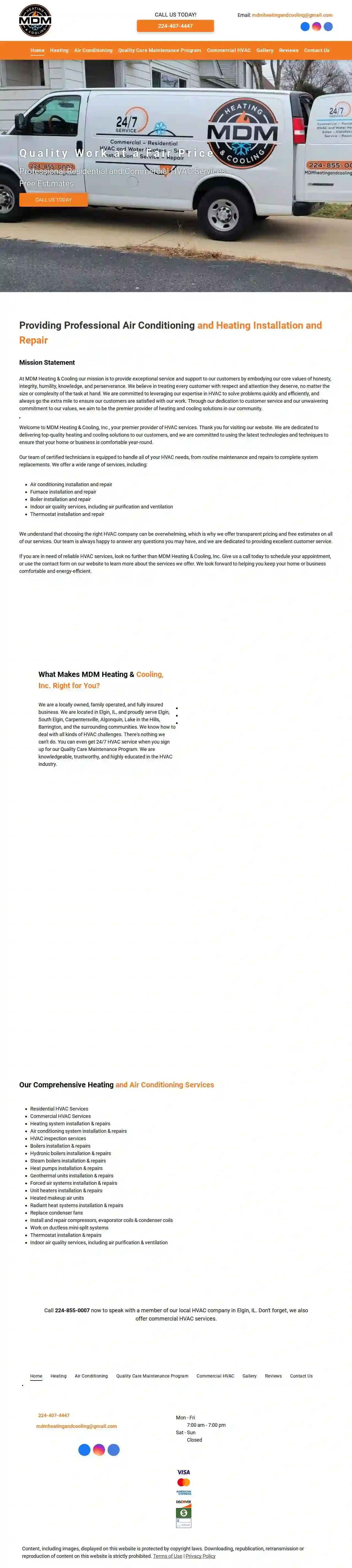 MDM Heating and Cooling, Inc