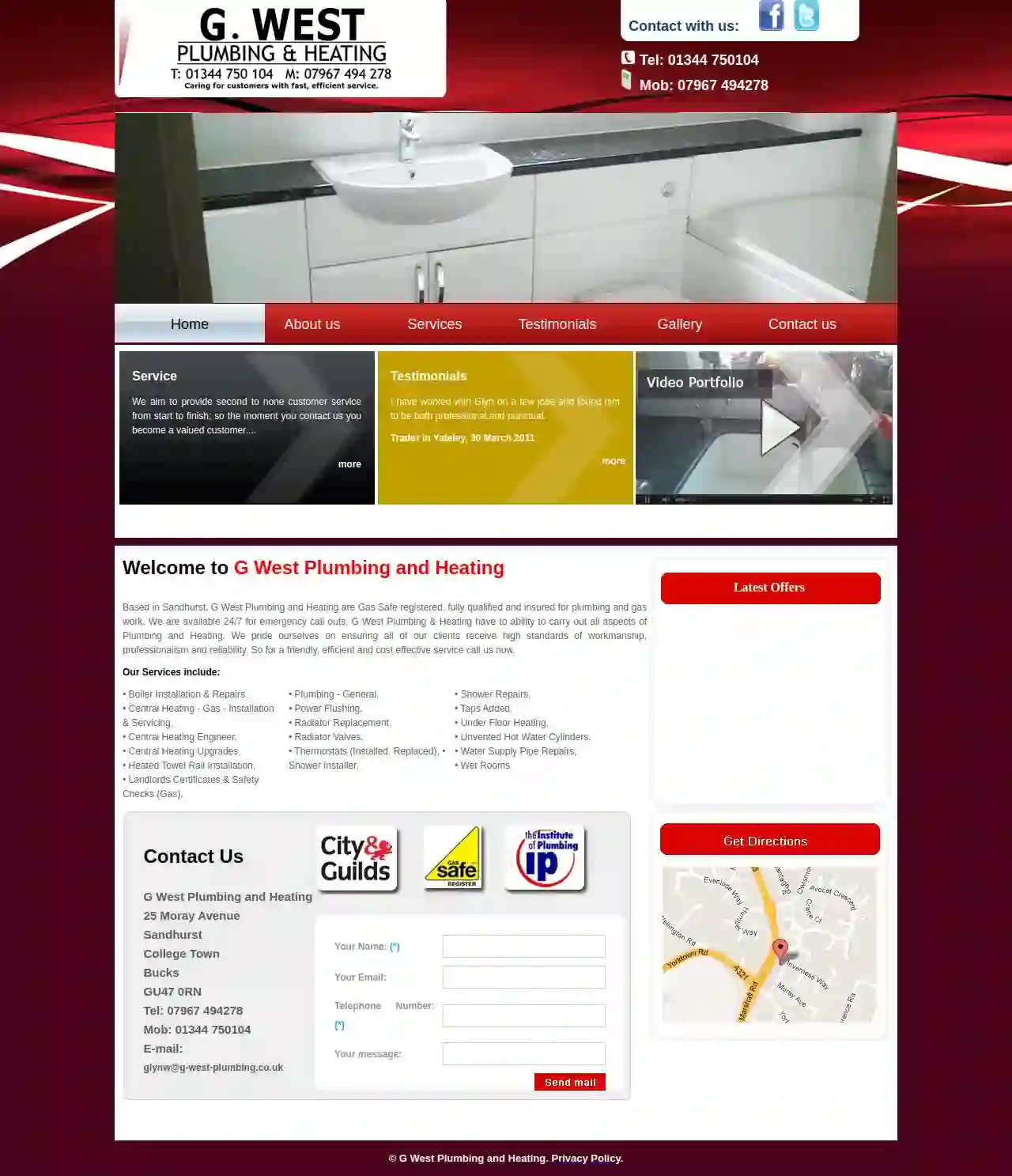 G West Plumbing and Heating