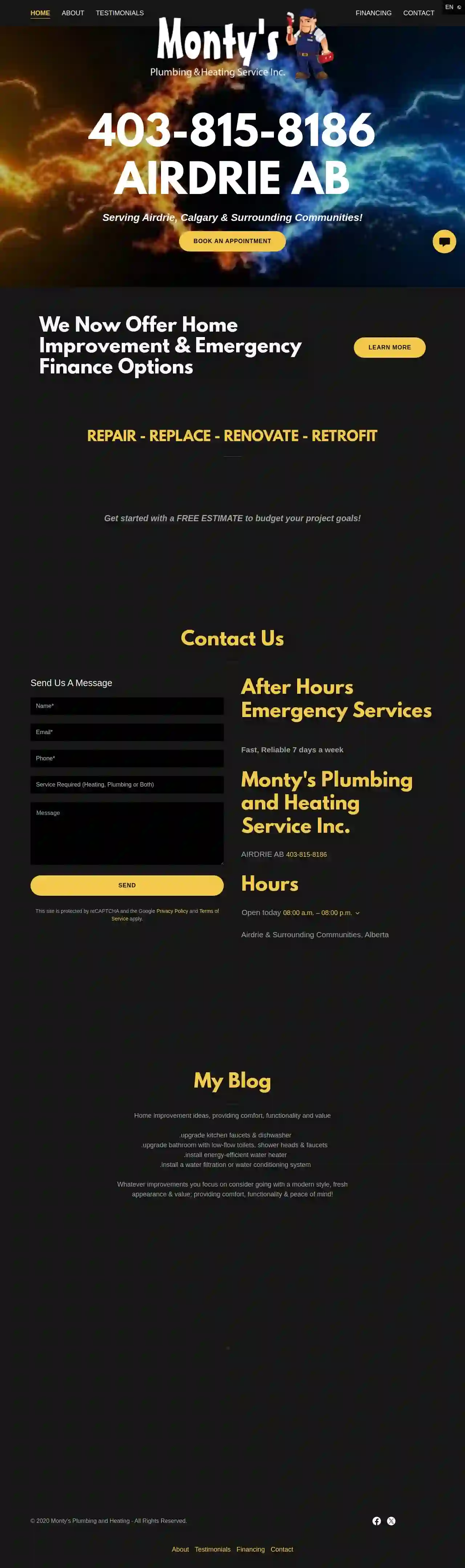 Monty's Plumbing & Heating Service Inc