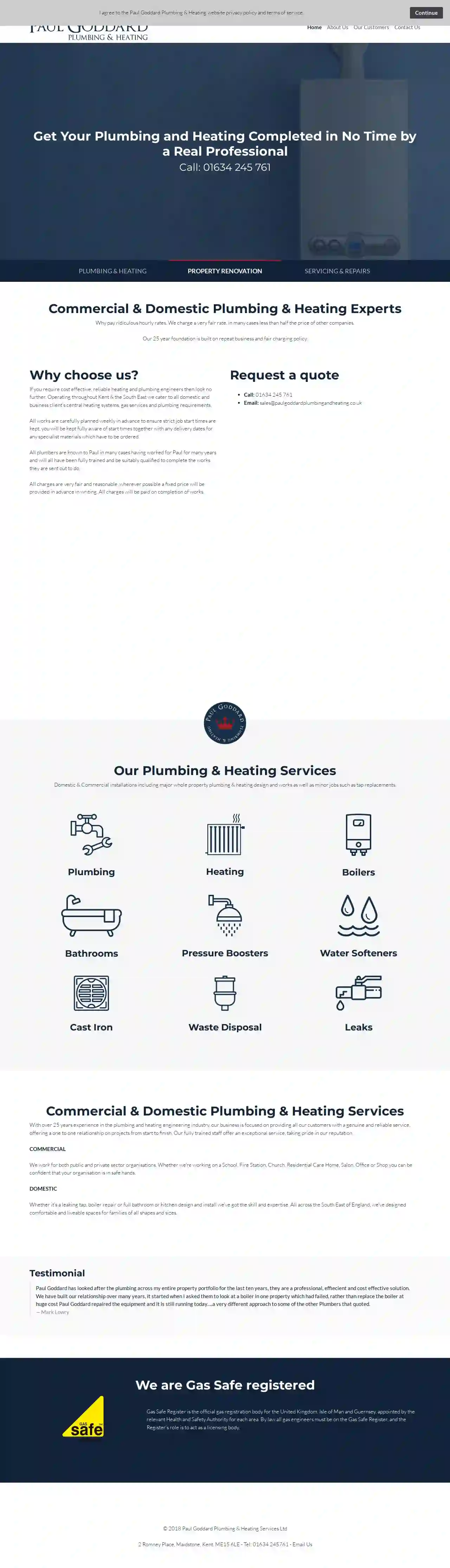 Goddard Paul Plumbing & Heating Services Ltd