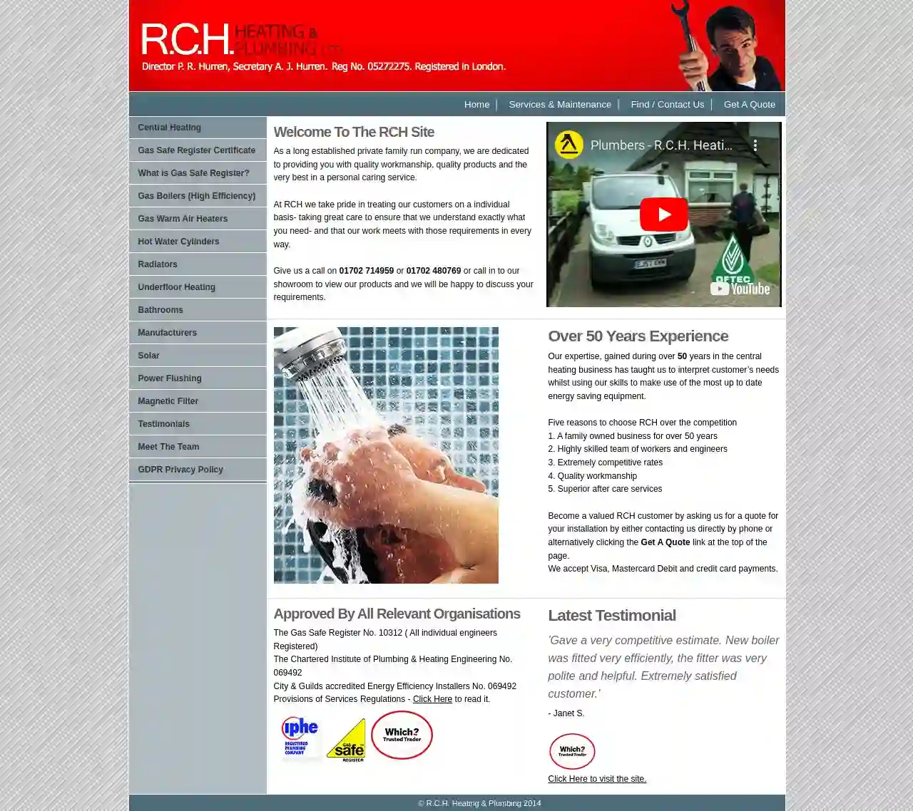 R C H Heating & Plumbing Ltd