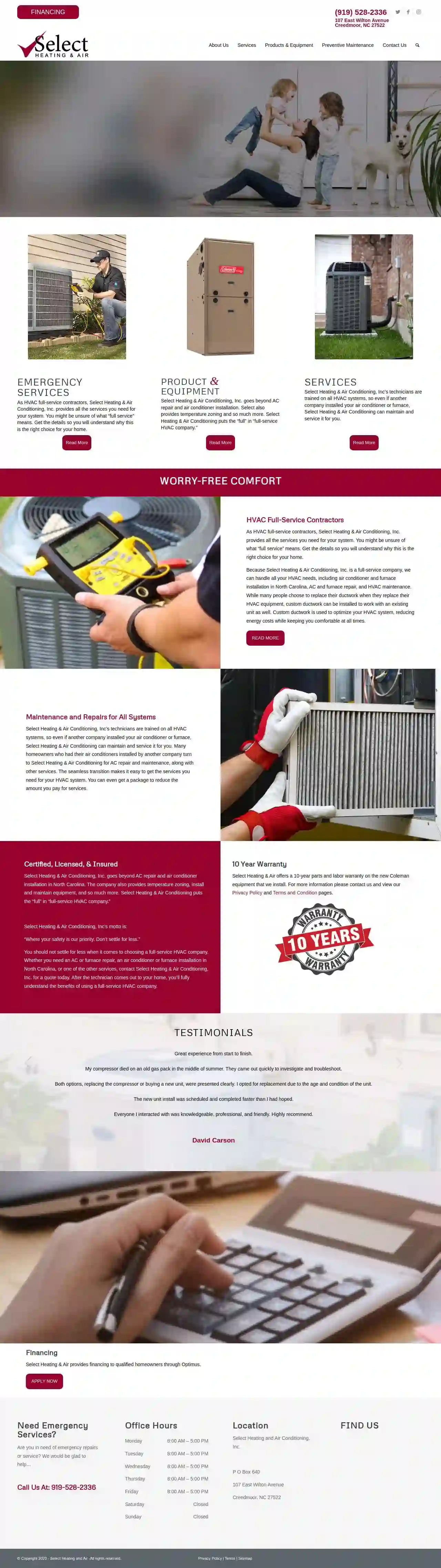 Select Heating and Air Conditioning, Inc